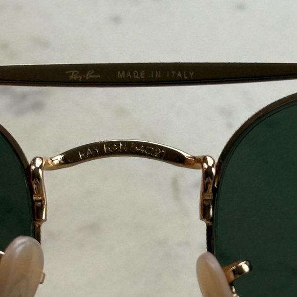 Ray-Ban gold aviator sunglasses 0RB3648 main image 4